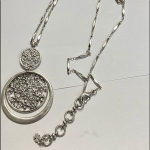 Lucky Brand Silver Tone Long Necklace
